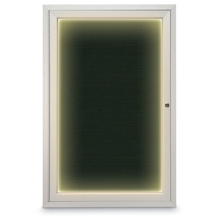 United Visual Products Hinge-less Radius Corkboard, 11"x13-1/2", Black Alum Frame/Blue Spruce UVEB1113R-BLACK-BLSPRU
